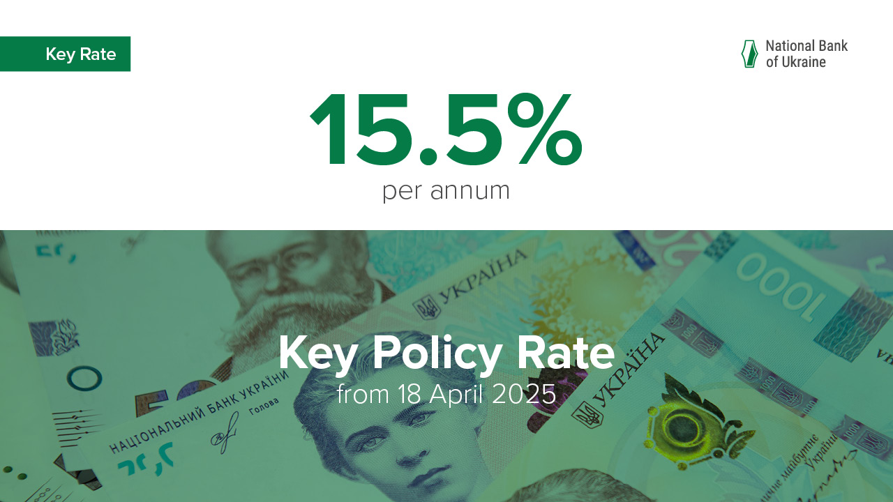 NBU Leaves Its Key Policy Rate Unchanged at 15.5%